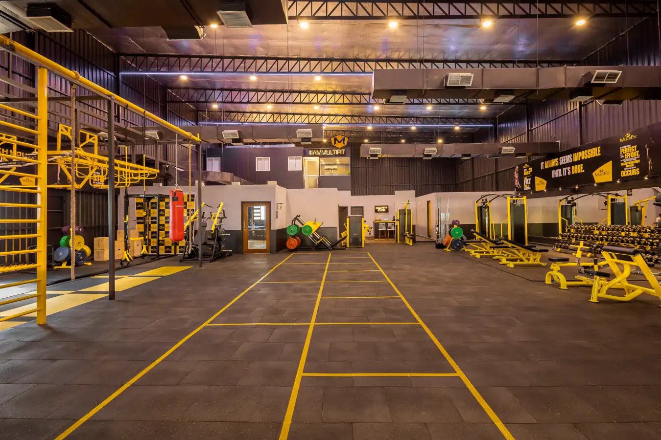 Inside a MultiFit fitness centre